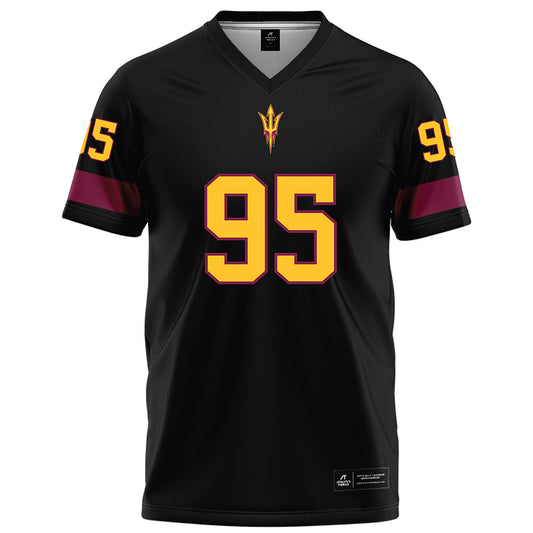 Arizona State - NCAA Football : Justin Wodtly - Black Football Jersey