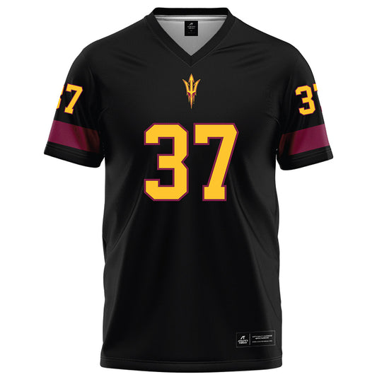 Arizona State - NCAA Football : Tommy Christakos - Black Football Jersey-0