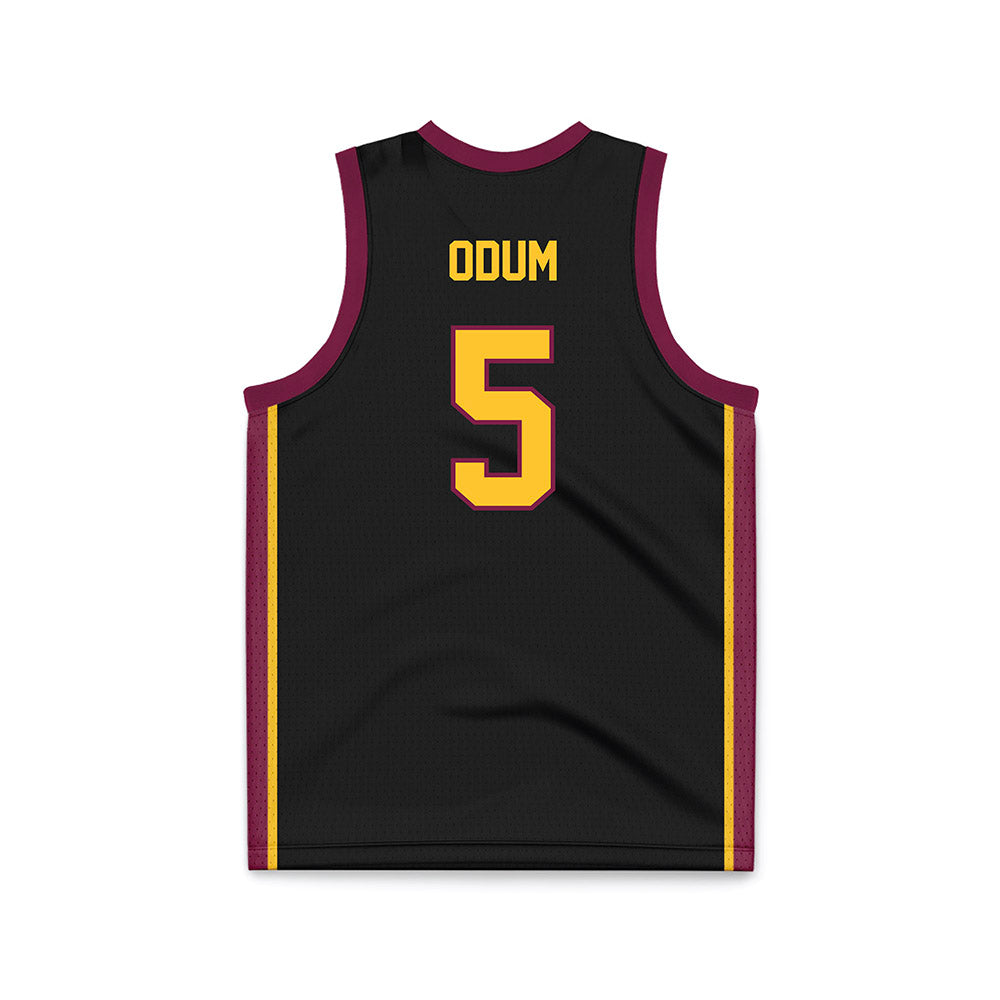Arizona State - NCAA Men's Basketball : Maurice Odum - Black Basketball Jersey-1