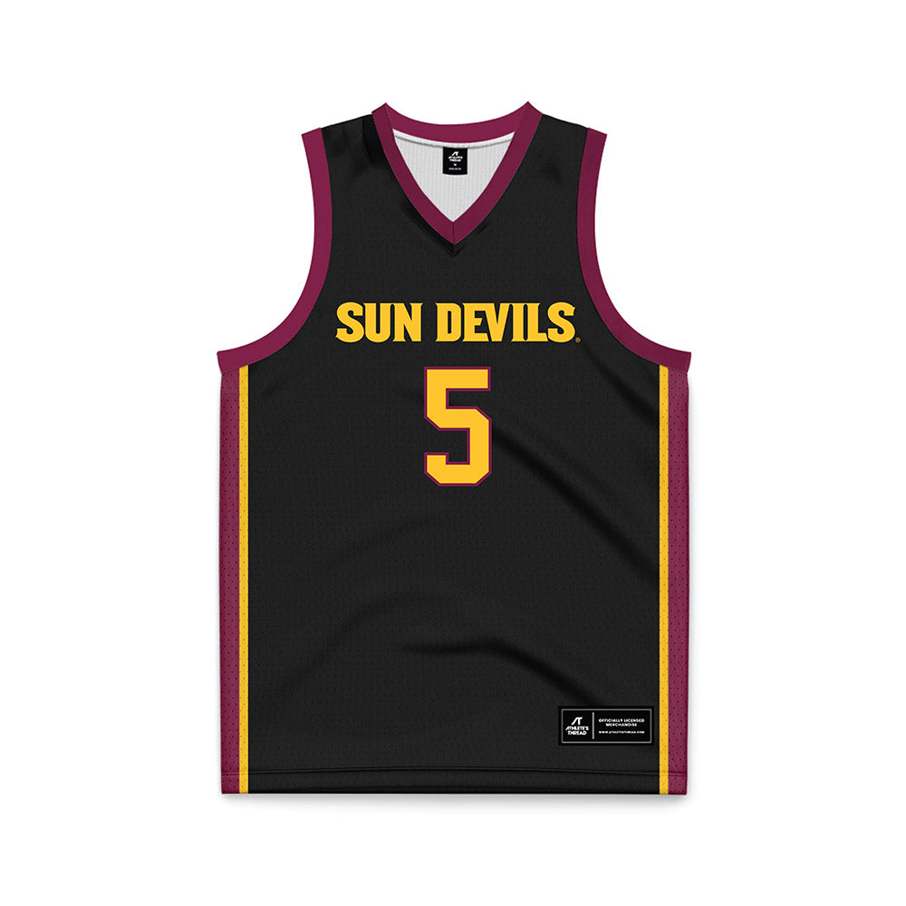 Arizona State - NCAA Men's Basketball : Maurice Odum - Black Basketball Jersey-0