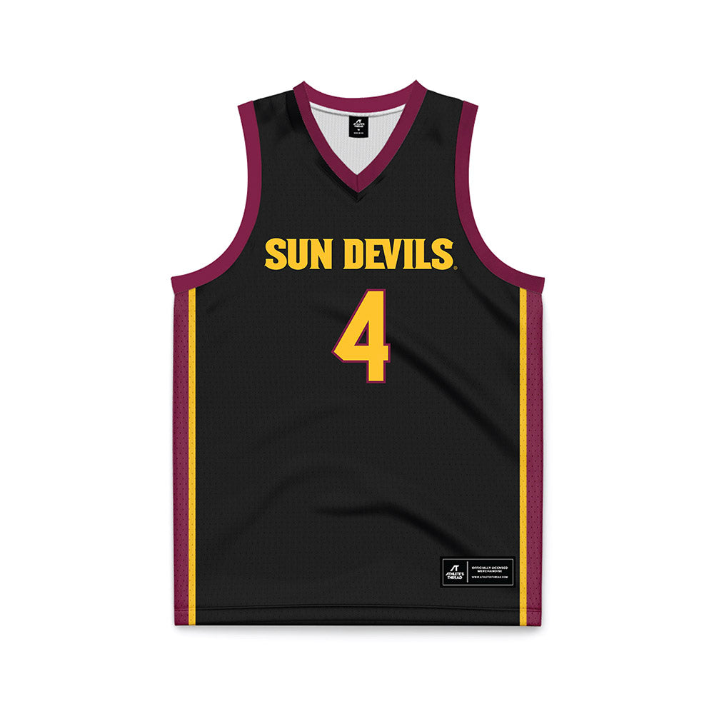 Arizona State - NCAA Men's Basketball : Bryce Ford - Black Basketball Jersey-0