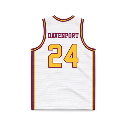 Arizona State - NCAA Women's Basketball : Deborah Davenport - White Basketball Jersey-1