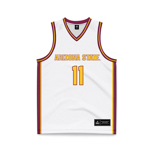 Arizona State - NCAA Women's Basketball : Marley Washenitz - White Basketball Jersey-0