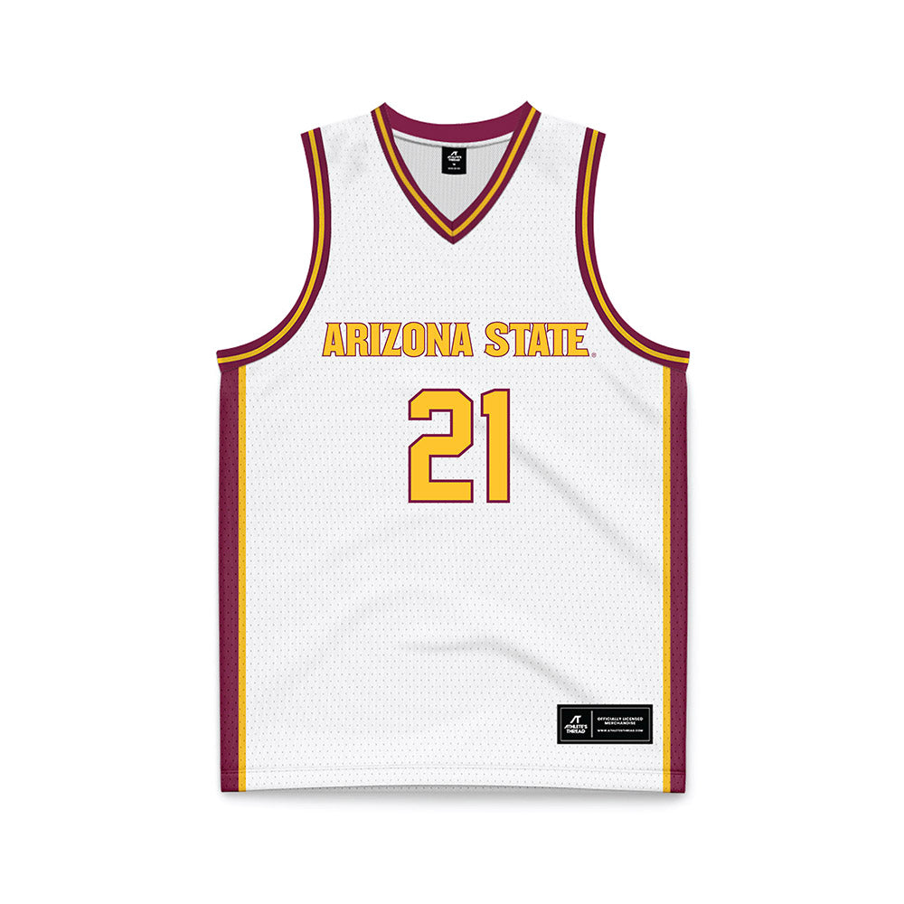 Arizona State - NCAA Women's Basketball : Hanna Miller - White Basketball Jersey