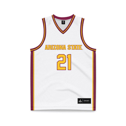 Arizona State - NCAA Women's Basketball : McKinna Brackens - White Basketball Jersey-0