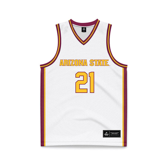 Arizona State - NCAA Women's Basketball : McKinna Brackens - White Basketball Jersey-0