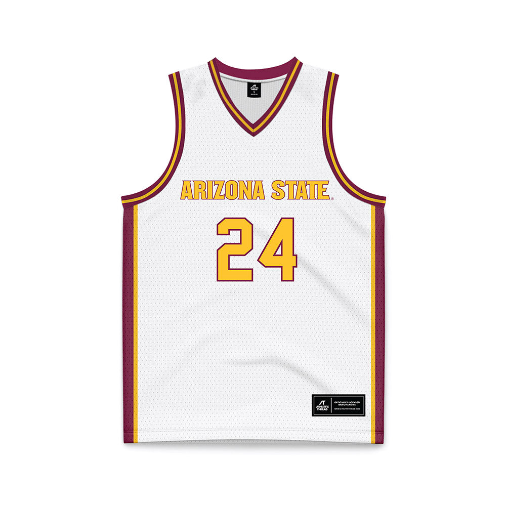 Arizona State - NCAA Women's Basketball : Deborah Davenport - White Basketball Jersey-0