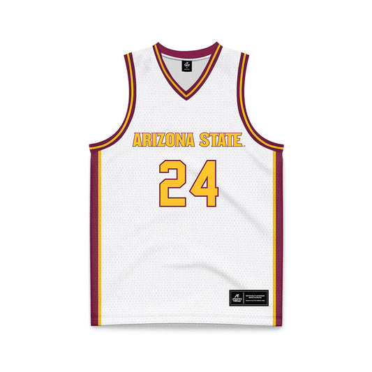Arizona State - NCAA Women's Basketball : Deborah Davenport - White Basketball Jersey-0