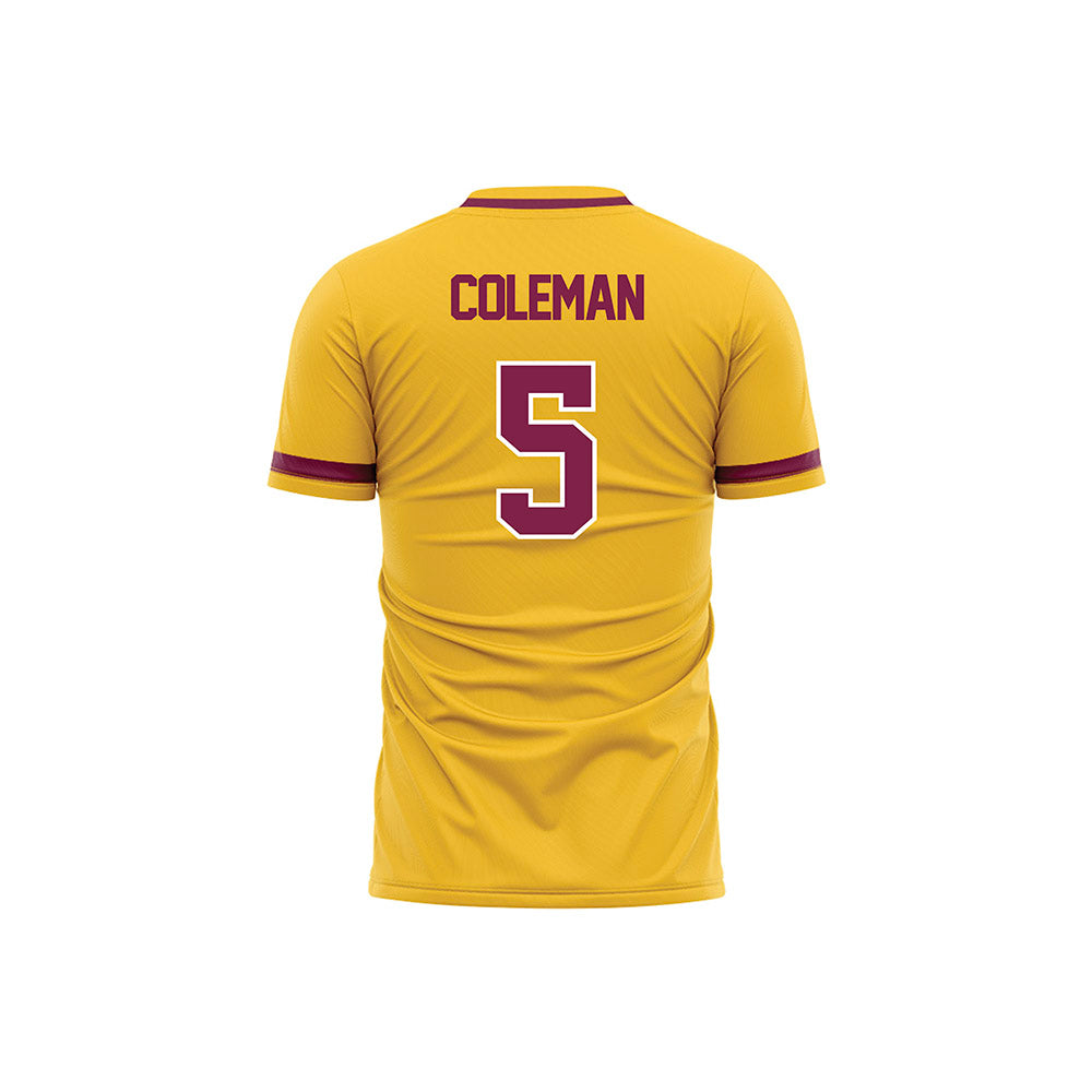 Arizona State - NCAA Women's Soccer : Olivia Coleman - Soccer Jersey Gold