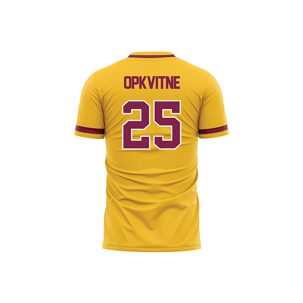 Arizona State - NCAA Women's Soccer : Ella Opkvitne - Gold Volleyball Jersey