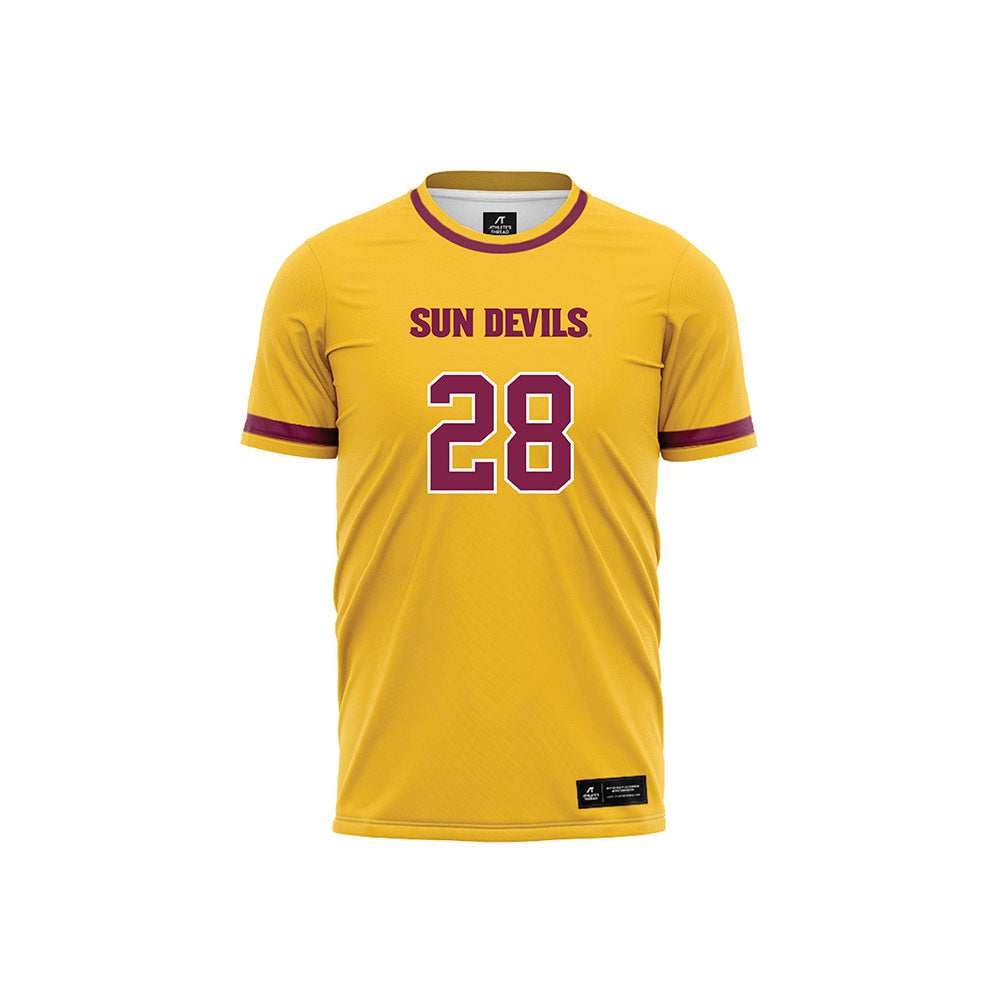 Arizona State - NCAA Women's Soccer : Norah Bell - Gold Volleyball Jersey-0