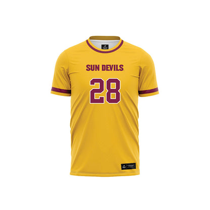 Arizona State - NCAA Women's Soccer : Norah Bell - Gold Volleyball Jersey-0