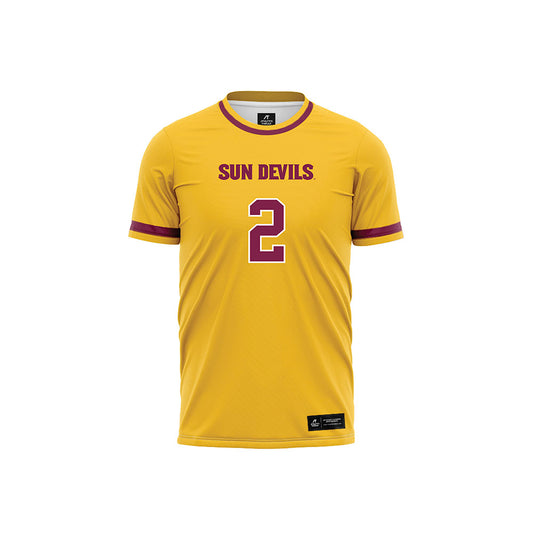 Arizona State - NCAA Women's Soccer : emilie simpson - Soccer Jersey Gold