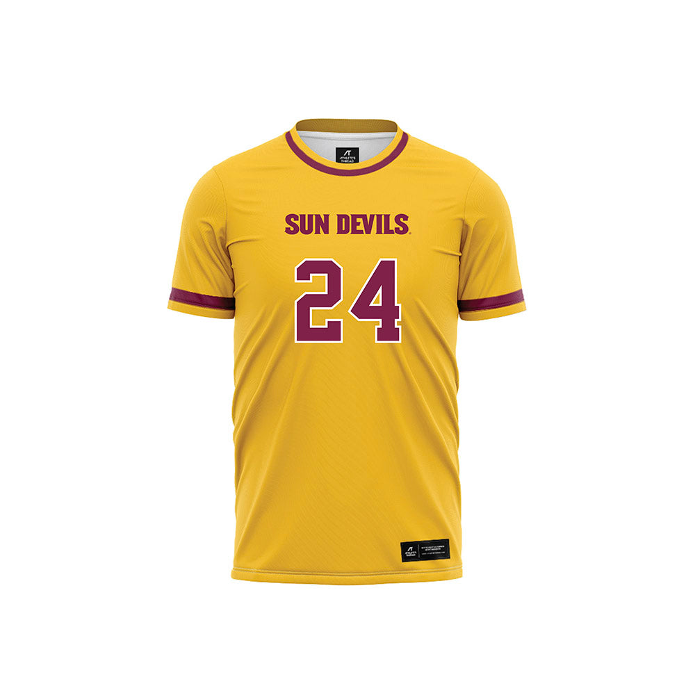Arizona State - NCAA Women's Soccer : Katherine Ozard - Gold Volleyball Jersey-0