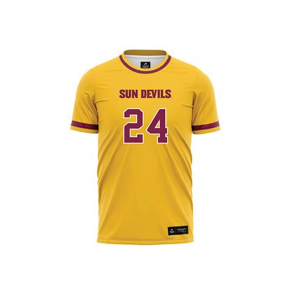 Arizona State - NCAA Women's Soccer : Katherine Ozard - Gold Volleyball Jersey-0