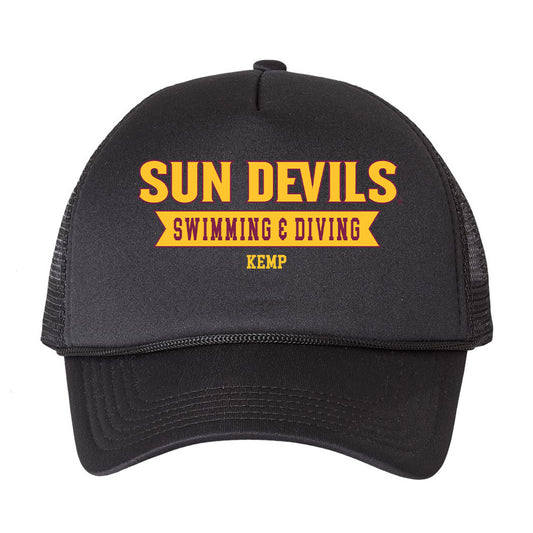 Arizona State - NCAA Men's Swimming & Diving : Finn Kemp - Trucker Hat