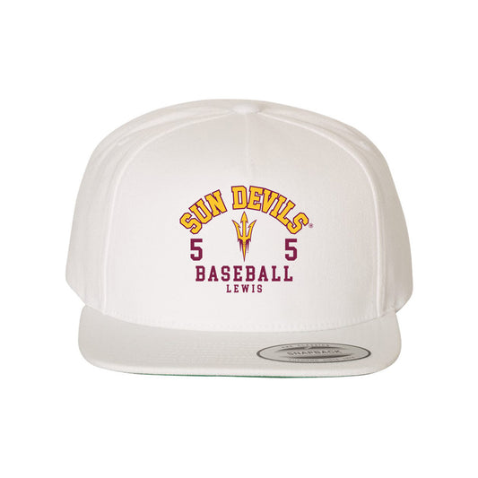 Arizona State - NCAA Baseball : Brenden Lewis - Snapback Hat-0