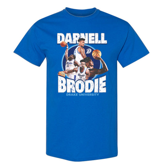 Drake - NCAA Men's Basketball : Darnell Brodie - Official 2023 - 2024 Post Season - T-Shirt