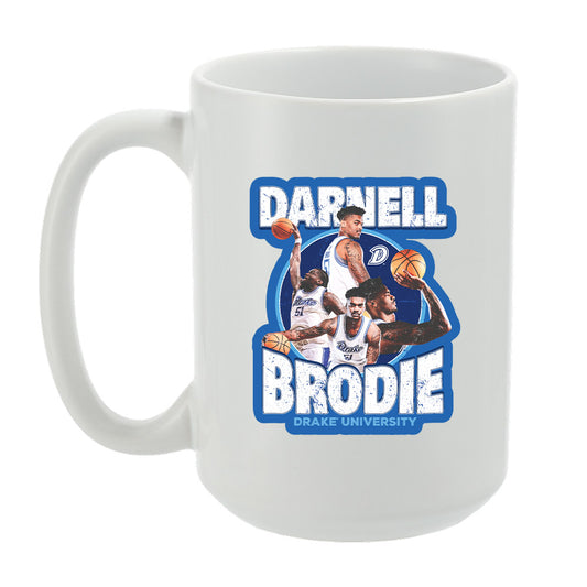 Drake - NCAA Men's Basketball : Darnell Brodie - Official 2023 - 2024 Post Season - Mug