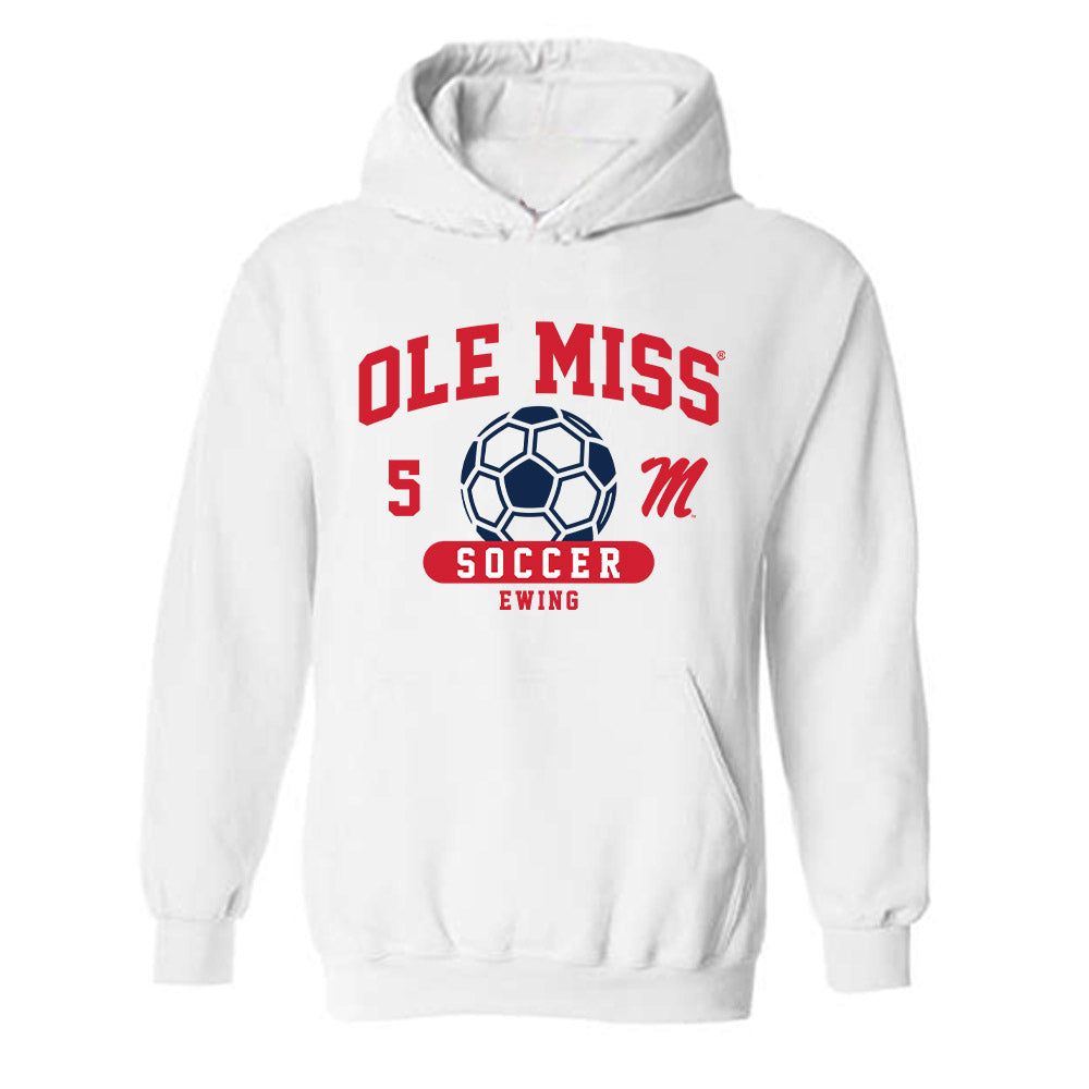 Ole Miss - NCAA Women's Soccer : Evie Ewing - Classic Fashion Shersey Hooded Sweatshirt-0