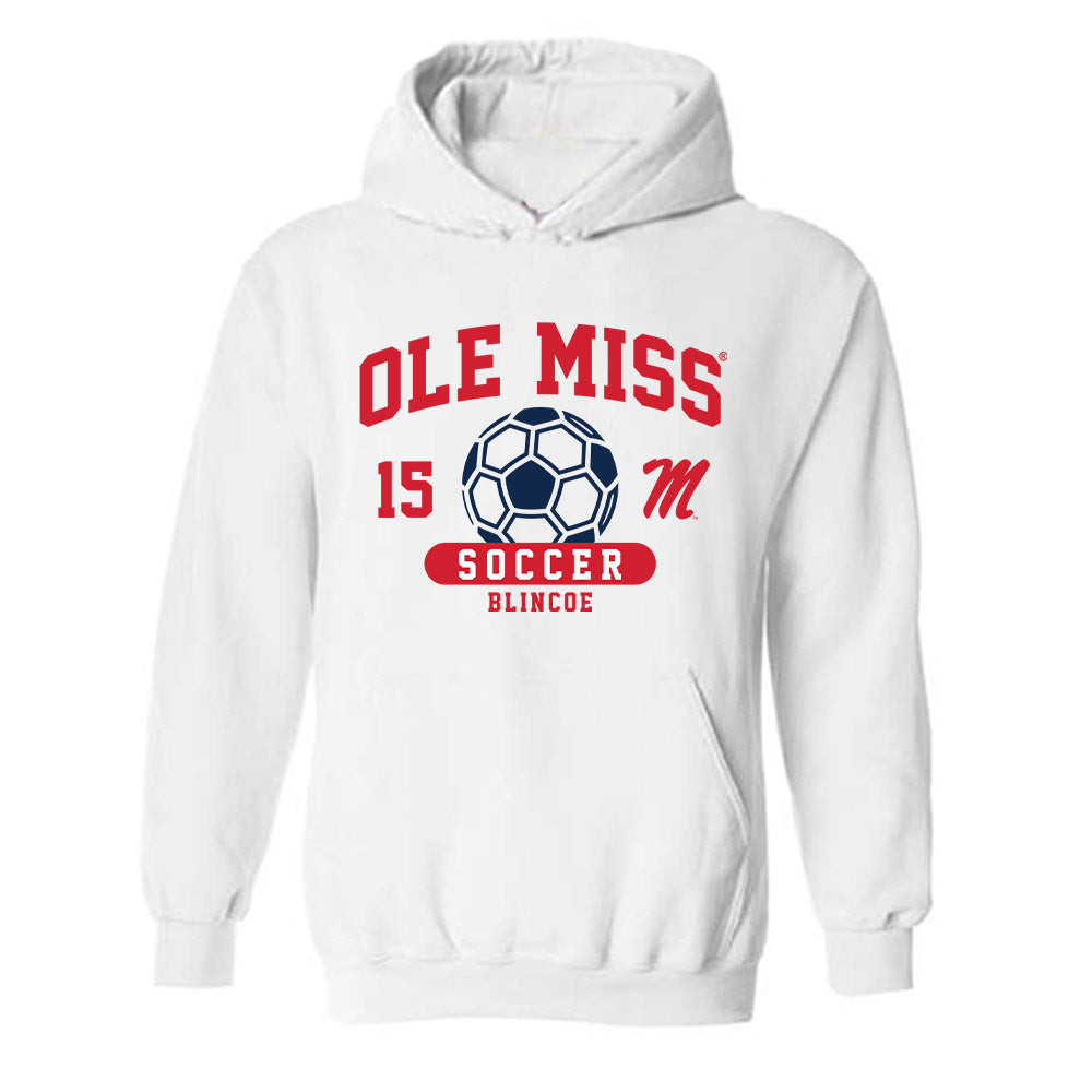 Ole Miss - NCAA Women's Soccer : Tate Blincoe - Classic Fashion Shersey Hooded Sweatshirt-0