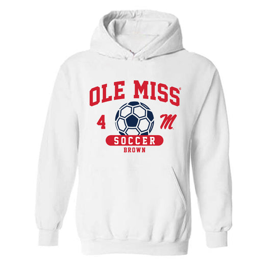 Ole Miss - NCAA Women's Soccer : Avery Brown - Classic Fashion Shersey Hooded Sweatshirt