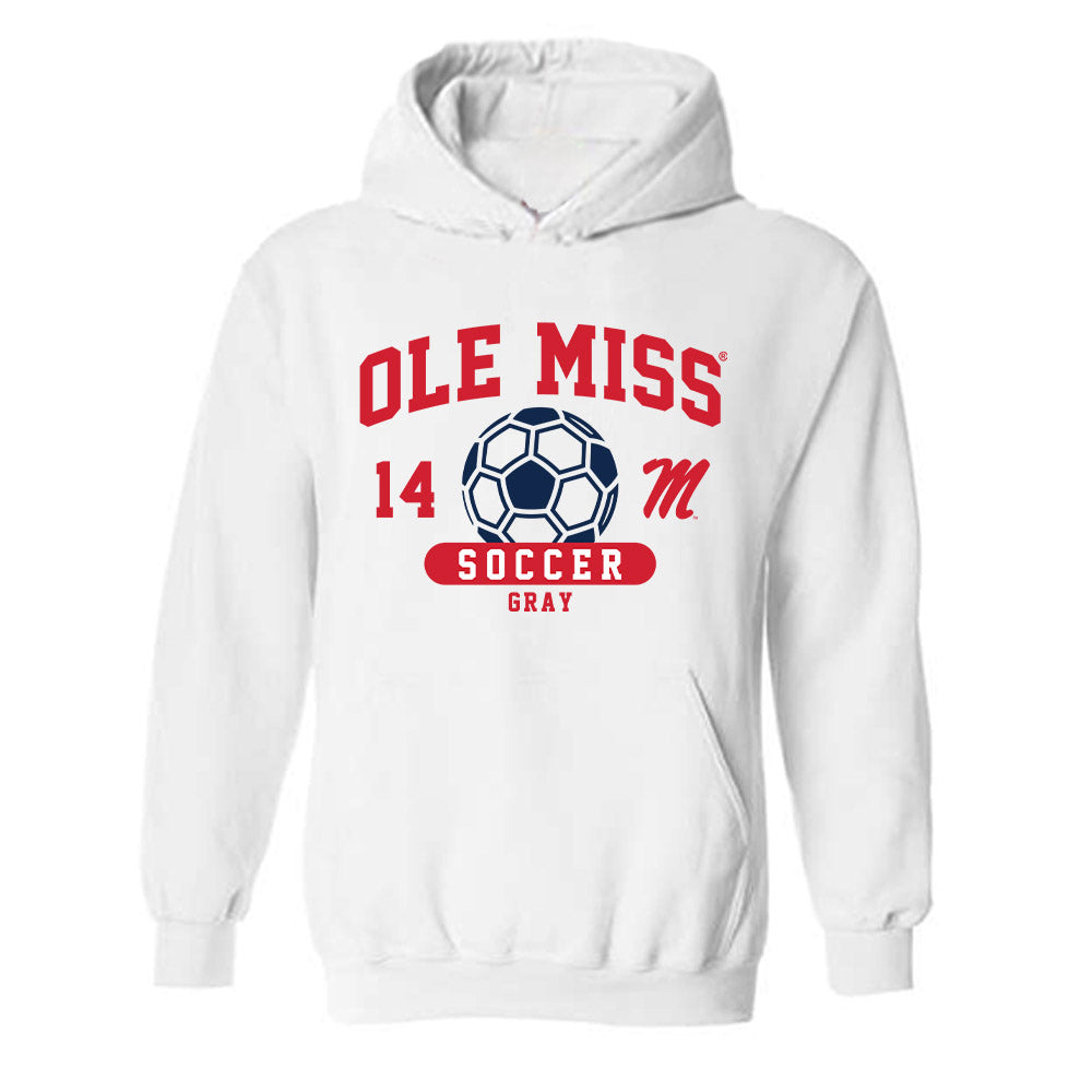 Ole Miss - NCAA Women's Soccer : Isabella Gray - Classic Fashion Shersey Hooded Sweatshirt-0