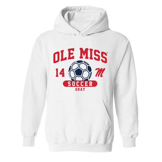 Ole Miss - NCAA Women's Soccer : Isabella Gray - Classic Fashion Shersey Hooded Sweatshirt-0