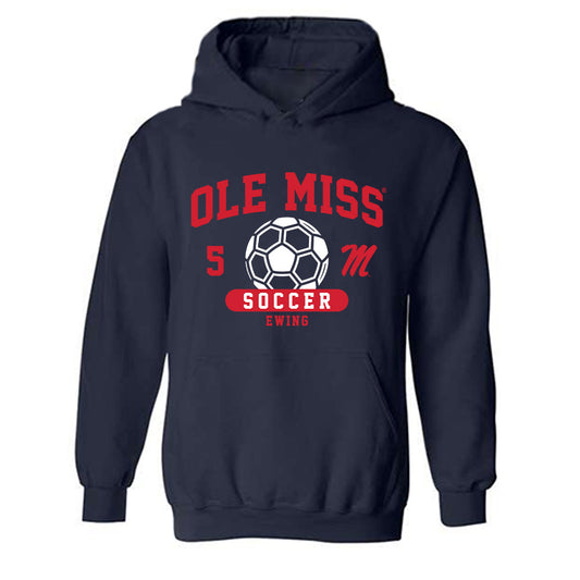 Ole Miss - NCAA Women's Soccer : Evie Ewing - Classic Fashion Shersey Hooded Sweatshirt-0