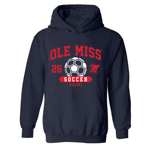 Ole Miss - NCAA Women's Soccer : Allison Kolski - Classic Fashion Shersey Hooded Sweatshirt-0