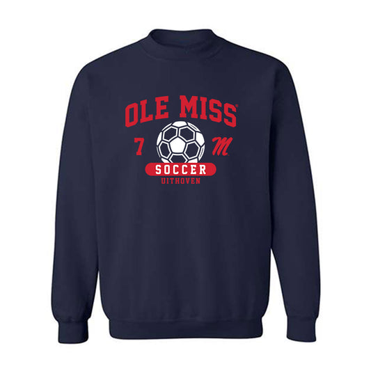 Ole Miss - NCAA Women's Soccer : Ek Uithoven - Classic Fashion Shersey Crewneck Sweatshirt