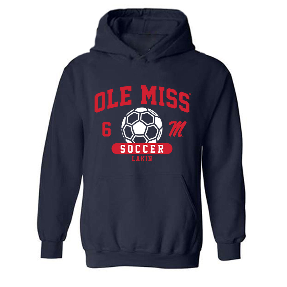 Ole Miss - NCAA Women's Soccer : Katie Lakin - Classic Fashion Shersey Hooded Sweatshirt-0