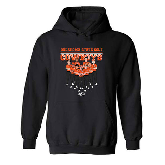 Oklahoma State - NCAA Men's Golf : Hooded Sweatshirt Team Caricature