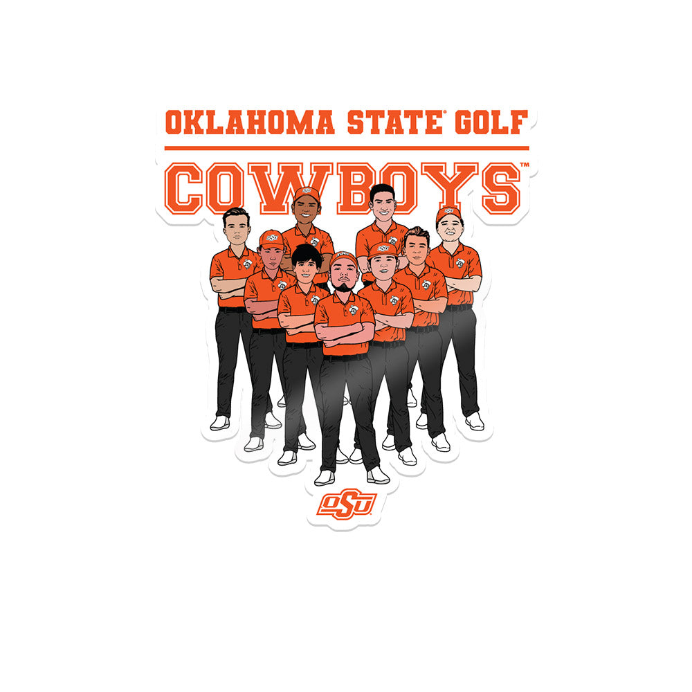 Oklahoma State - NCAA Men's Golf : Sticker Team Caricature