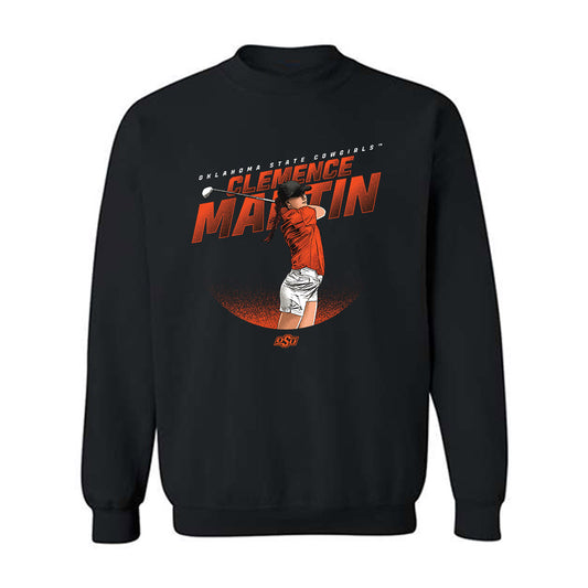 Oklahoma State - NCAA Women's Golf : Clemence Martin - Crewneck Sweatshirt Individual Caricature