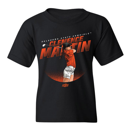 Oklahoma State - NCAA Women's Golf : Clemence Martin - Youth T-Shirt Individual Caricature