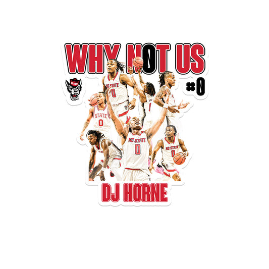 NC State - NCAA Men's Basketball : Dj Horne - Official 2023 - 2024 Post Season - Sticker
