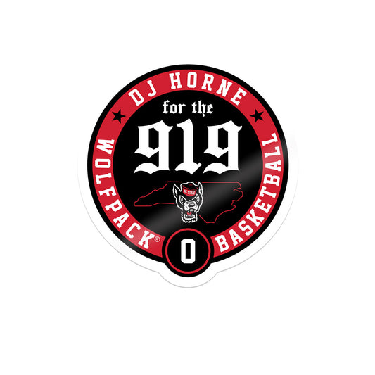 NC State - NCAA Men's Basketball : Dj Horne - Official 2023 - 2024 Post Season - Sticker Classic Fashion Shersey