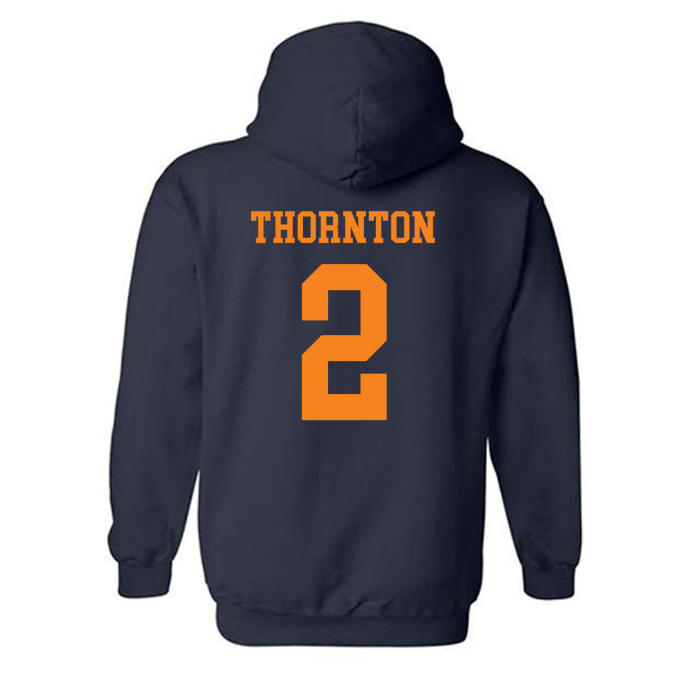 UT Martin - NCAA Baseball : Quincy Thornton - Classic Shersey Hooded Sweatshirt-1
