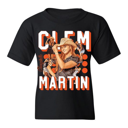 Oklahoma State - NCAA Women's Golf : Clemence Martin - Youth T-Shirt Individual Caricature