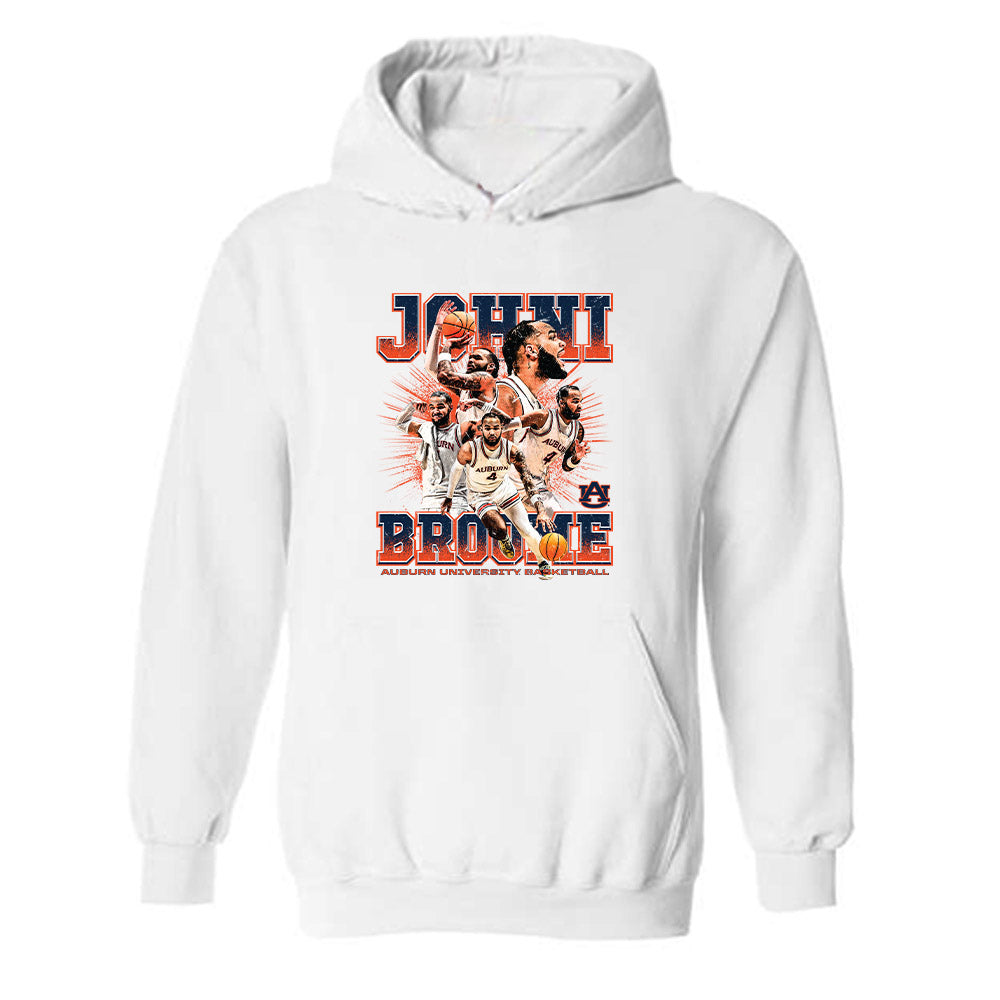Auburn - NCAA Men's Basketball : Johni Broome - Hooded Sweatshirt