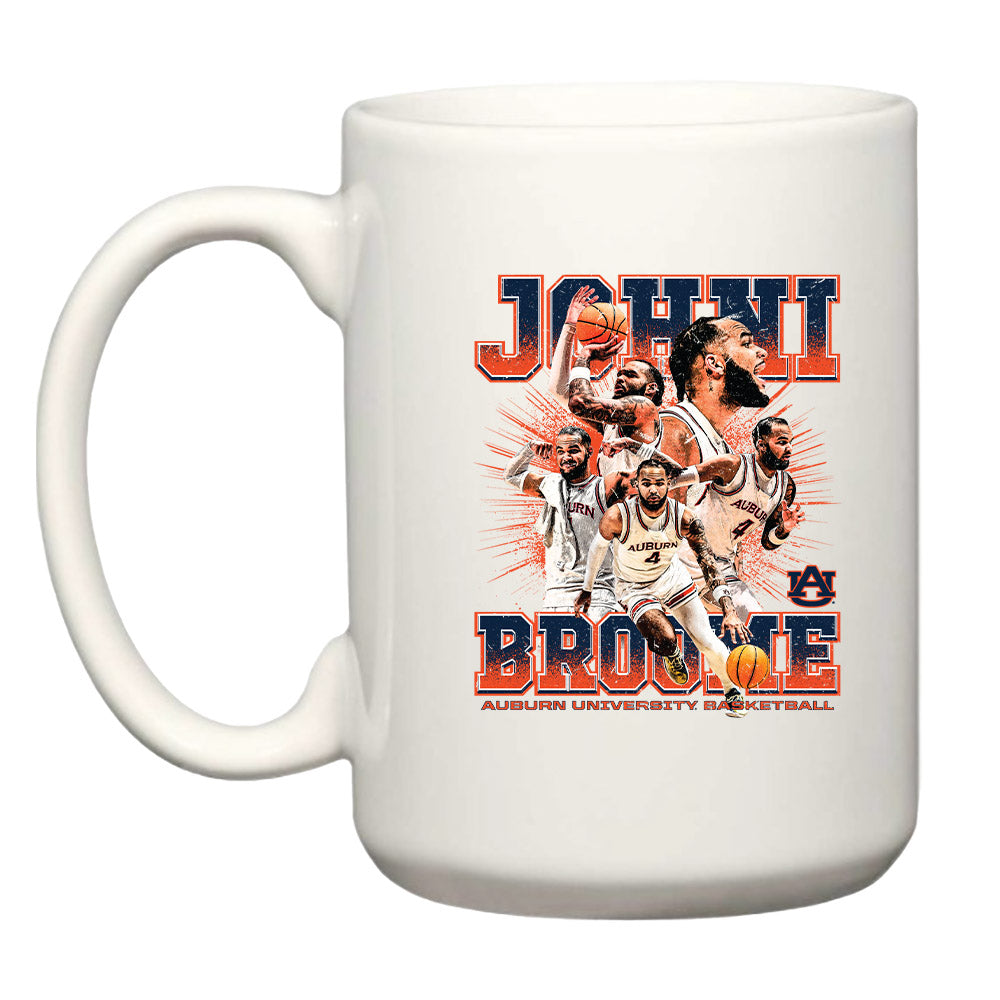 Auburn - NCAA Men's Basketball : Johni Broome - Mug Individual Caricature