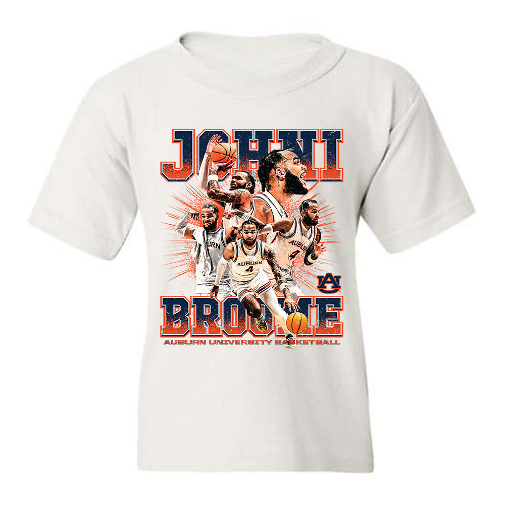 Auburn - NCAA Men's Basketball : Johni Broome - Youth T-Shirt