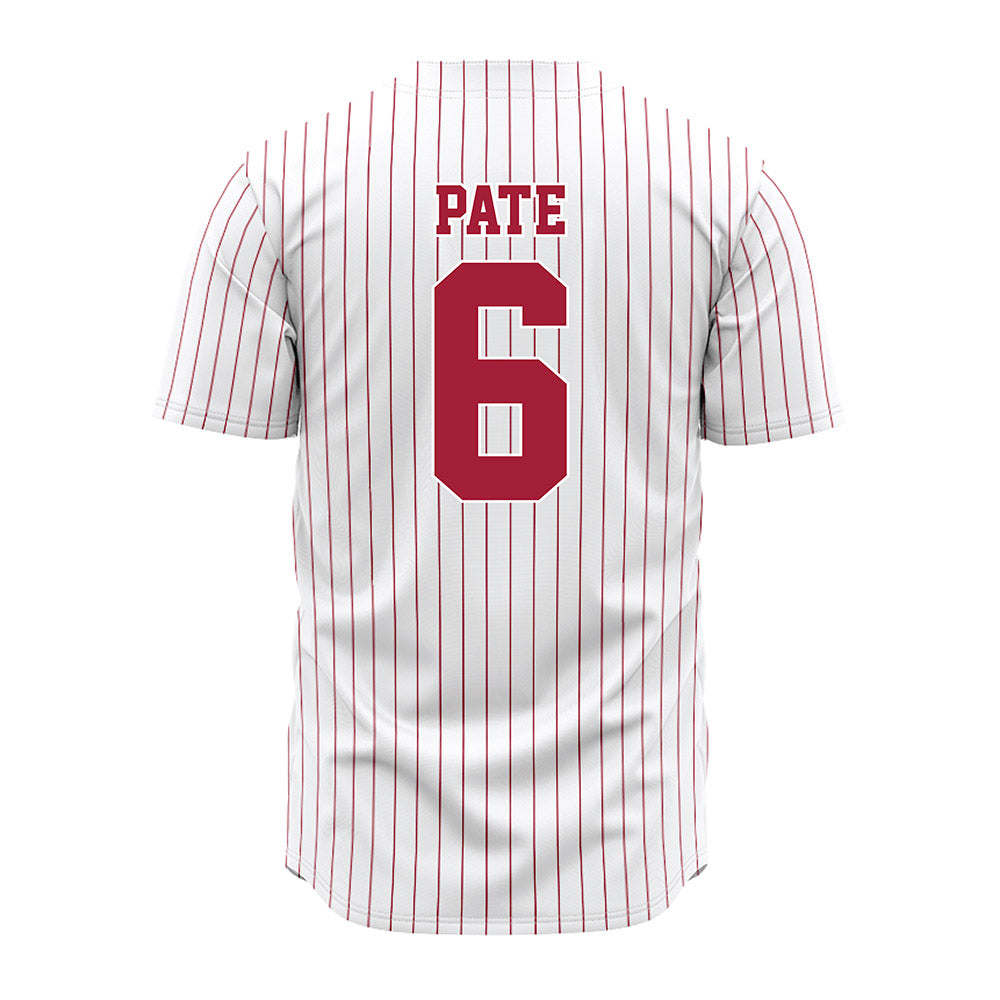 Alabama - NCAA Softball : Kinley Pate - Softball Jersey White Pinstripe