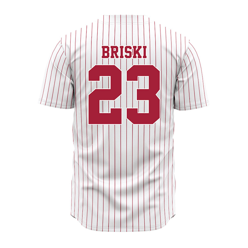 Alabama - NCAA Softball : Jocelyn Briski - Softball Jersey White Pinstripe