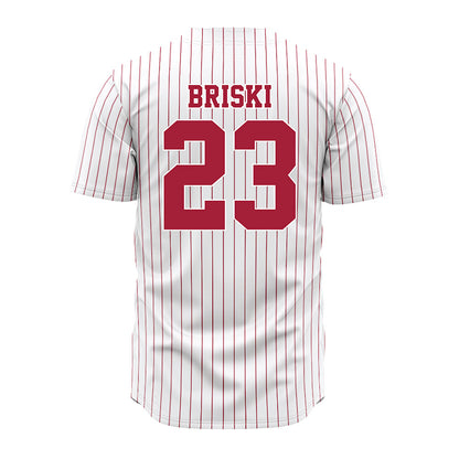 Alabama - NCAA Softball : Jocelyn Briski - Softball Jersey White Pinstripe