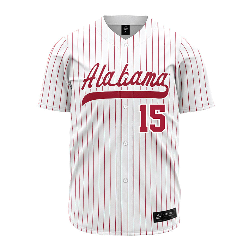 Alabama - NCAA Softball : Kendal Clark - Softball Jersey White Pinstripe