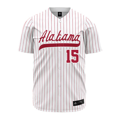 Alabama - NCAA Softball : Kendal Clark - Softball Jersey White Pinstripe