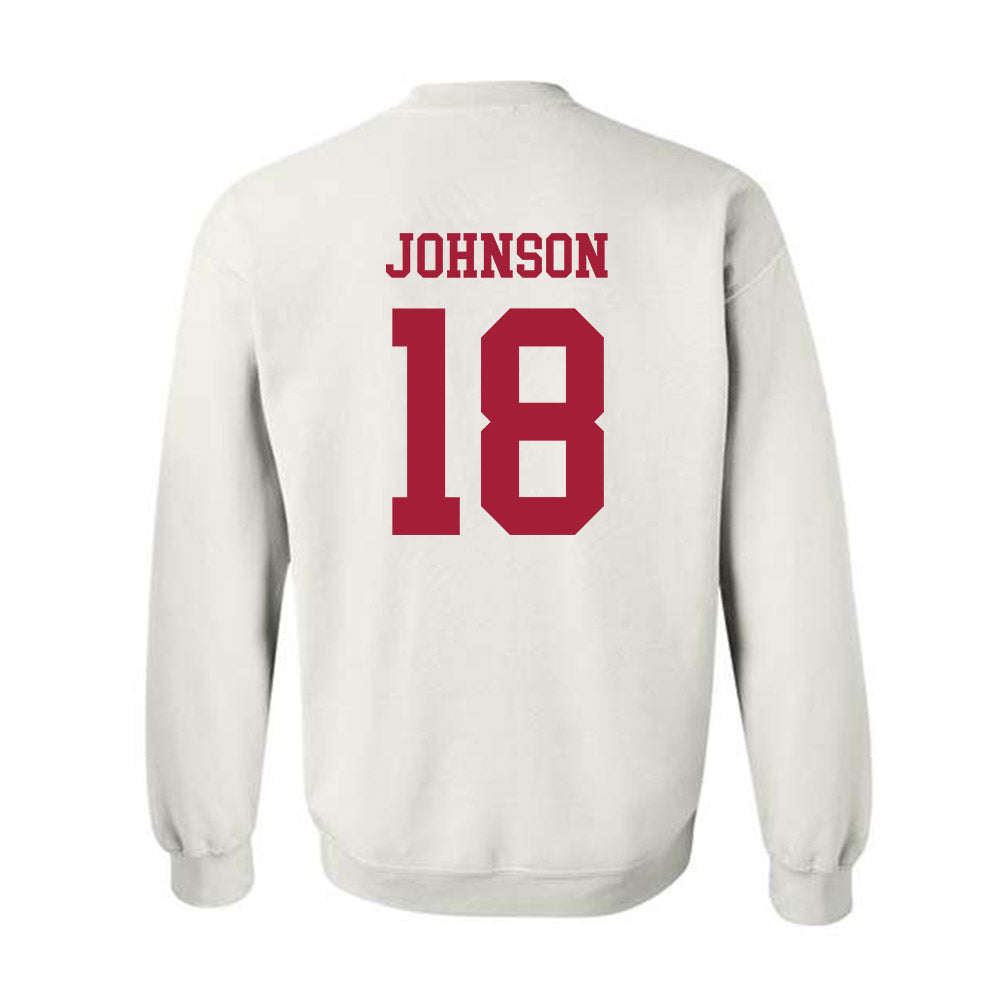 Alabama - NCAA Softball : Lauren Johnson - Crewneck Sweatshirt Classic Shersey