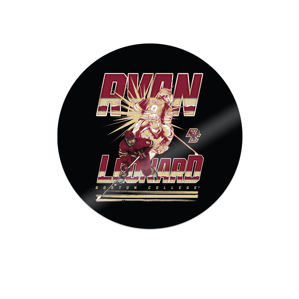 Boston College - NCAA Men's Ice Hockey : Ryan Leonard - Sticker Individual Caricature